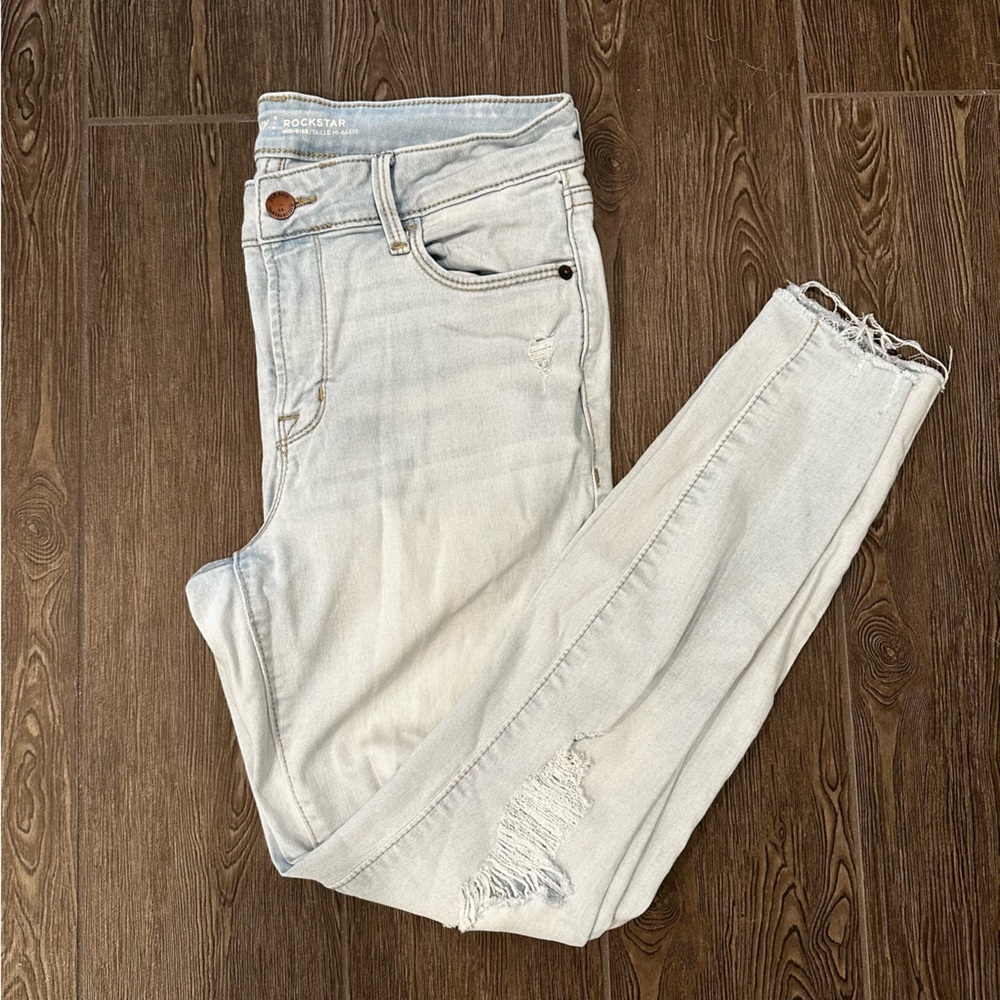 Old Navy Mid-rise Rockstar Torn Jeans